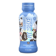 Load image into Gallery viewer, Alani Nu Fit Shake Protein Shake, 20g Protein, Cookies &amp; Cream, 12oz (Pack of 12)
