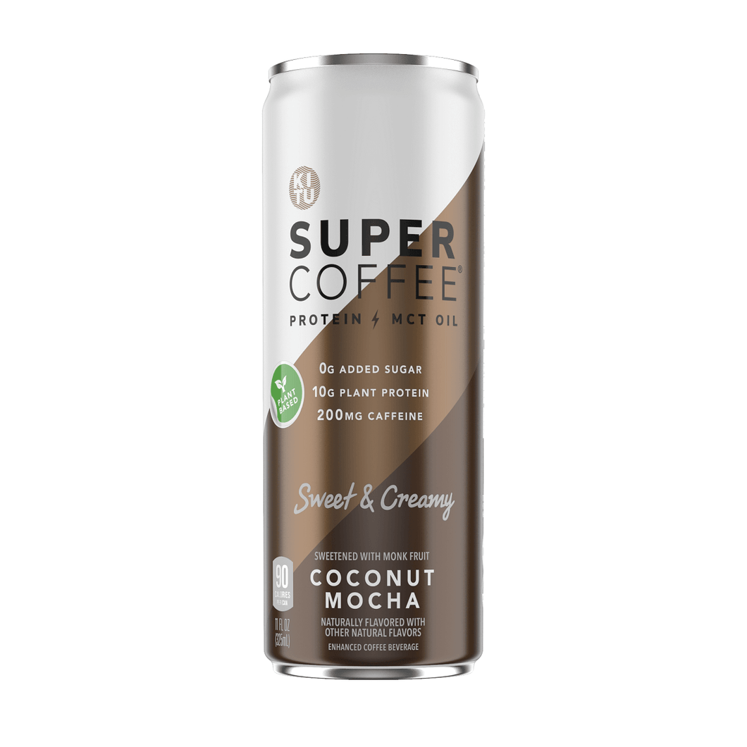 KITU Super Coconut Mocha Coffee, Sugar-Free Formula, 11 oz Cans (Pack of 12) - Oasis Snacks
