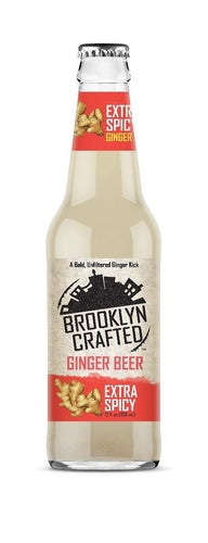 Brooklyn Crafted Extra Spicy Ginger Beer 12 oz (Pack of 12) - Oasis Snacks