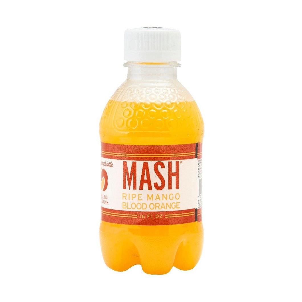 Mash Ripe Mango Blood Orange 16 Oz Plastic Bottles (Pack of 12) - Oasis Snacks