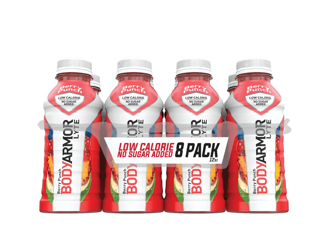 Bodyarmor LYTE Electrolyte Sports Superdrink, Berry Punch,12 Ounce Bottles (Pack of 8) - Oasis Snacks