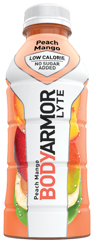 BodyArmor Lyte Electrolyte SuperDrink, Peach Mango, 16 Oz (Pack of 12) - Oasis Snacks