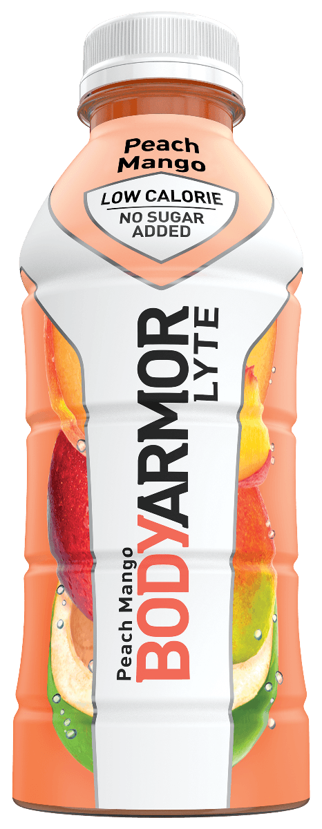 BodyArmor Lyte Electrolyte SuperDrink, Peach Mango, 16 Oz (Pack of 12) - Oasis Snacks