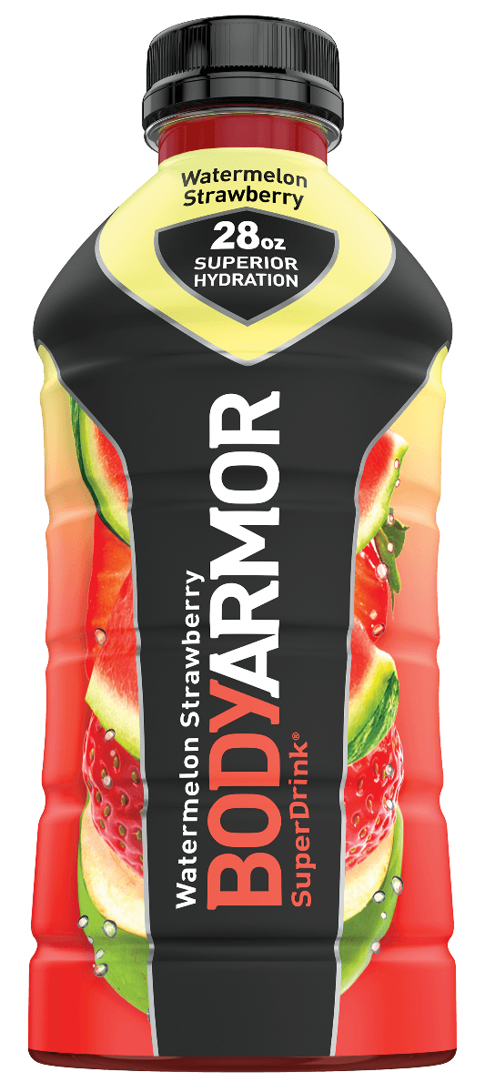 BodyArmor Electrolyte SuperDrink, Watermelon Strawberry, 28 Oz (Pack of 12) - Oasis Snacks