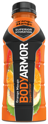 BodyArmor Electrolyte SuperDrink, Orange Mango, 16 Oz (Pack of 12) - Oasis Snacks