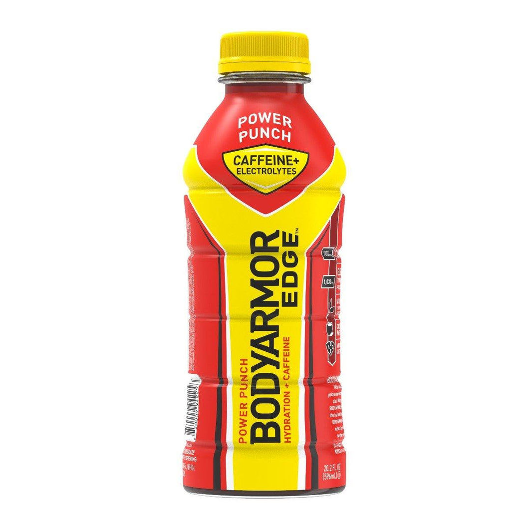 BodyArmor EDGE Hydration Sports Drink with Caffeine + Electrolytes, Power Punch, 20oz (Pack of 12) - Oasis Snacks