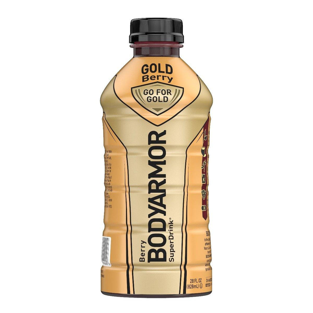 BodyArmor Electrolyte SuperDrink, Gold Berry, 28 Oz (Pack of 12) - Oasis Snacks