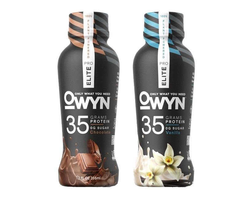 OWYN Pro Elite 100% Plant Powered 35g Protein Shake, 2 Flavor Variety, 12oz (Pack of 12) - Oasis Snacks