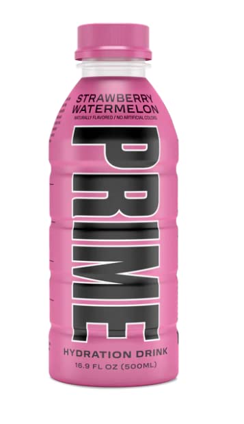 PRIME Hydration Drink, Strawberry Watermleon, 16.9oz (Pack of 12)