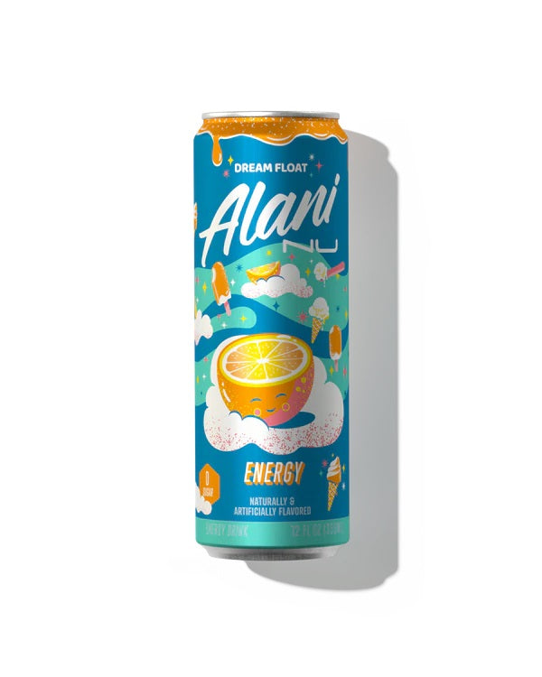 Alani Nu Sugar-Free Energy Drink, Dream Float, 12oz (Pack of 12)