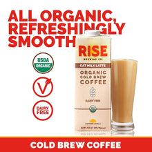 Load image into Gallery viewer, RISE Brewing Co. Cold Brew Coffee, Oat Milk Latte, 32oz (Pack of 6)
