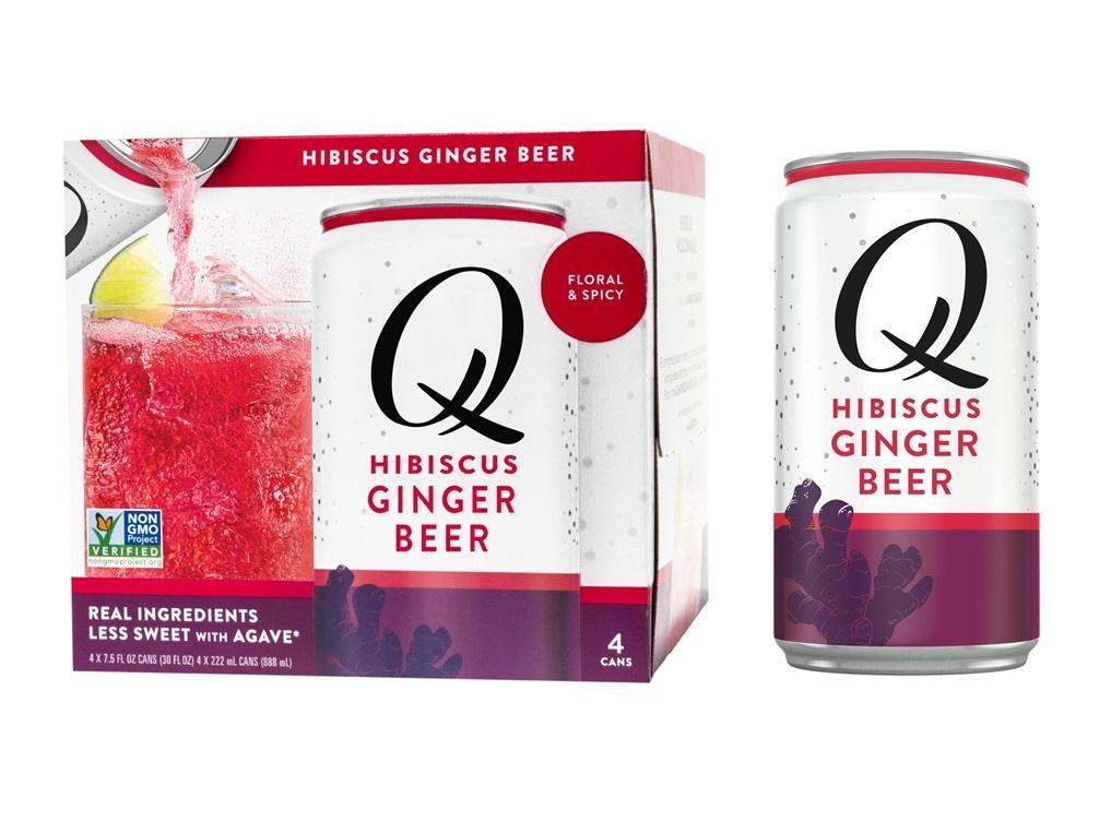 Q Mixers Hibiscus Ginger Beer, 7.5oz (Pack of 24) - Oasis Snacks