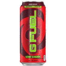 Load image into Gallery viewer, G FUEL Sugar Free Energy Drink, Sour Cherry, 16oz (Pack of 12)
