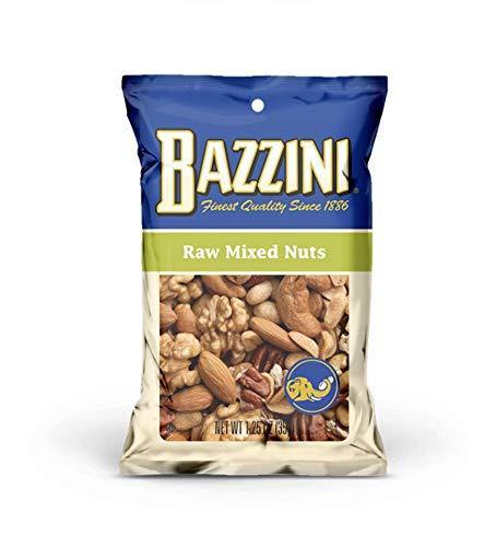 Bazzini Quality Nuts, Raw Mixed Nuts, 1.25oz (Pack of 12) - Oasis Snacks