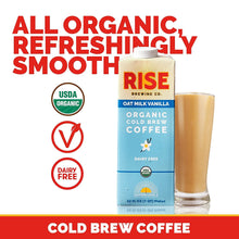 Load image into Gallery viewer, RISE Brewing Co. Cold Brew Coffee, Oat Milk Vanilla, 32oz (Pack of 6)
