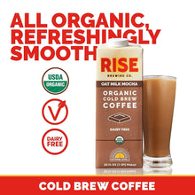 Load image into Gallery viewer, RISE Brewing Co. Cold Brew Coffee, Oat Milk Mocha, 32oz (Pack of 6)
