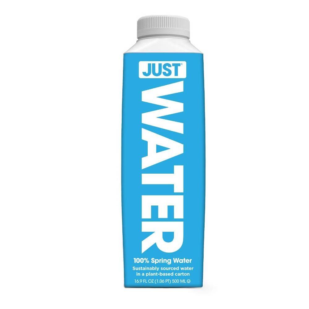 JUST Water Premium 8.0 pH Pure Still Water, 16.9 oz (Pack of 12) - Oasis Snacks