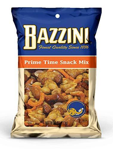 Bazzini Quality Nuts, Prime Time Snack Mix, 4oz (Pack of 12) - Oasis Snacks