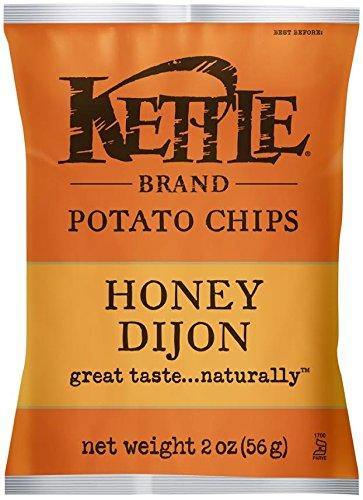 Kettle Brand Potato Chips, Honey Dijon, 2 Ounce Bags, 6 Pack - Oasis Snacks
