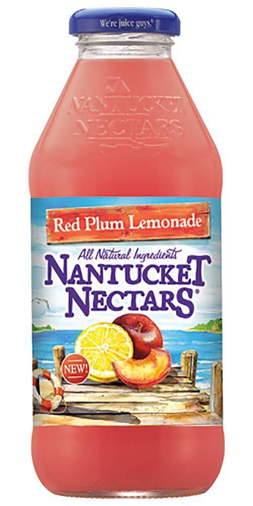 Nantucket Nectars All Natural Juice, Red Plum Lemonade, 16oz (Pack of 12) - Oasis Snacks