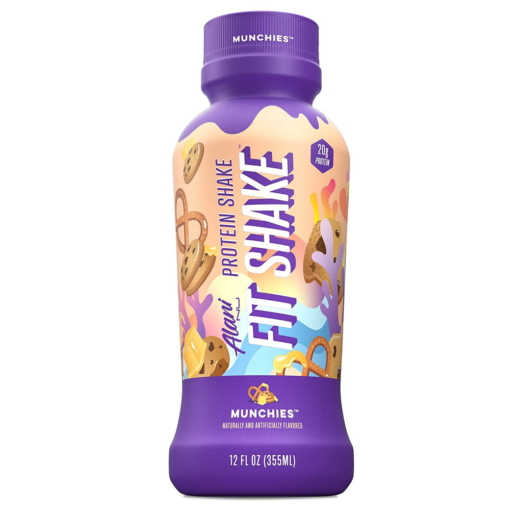 Alani Nu Fit Shake Protein Shake, 20g Protein, Munchies, 12oz (Pack of 12)