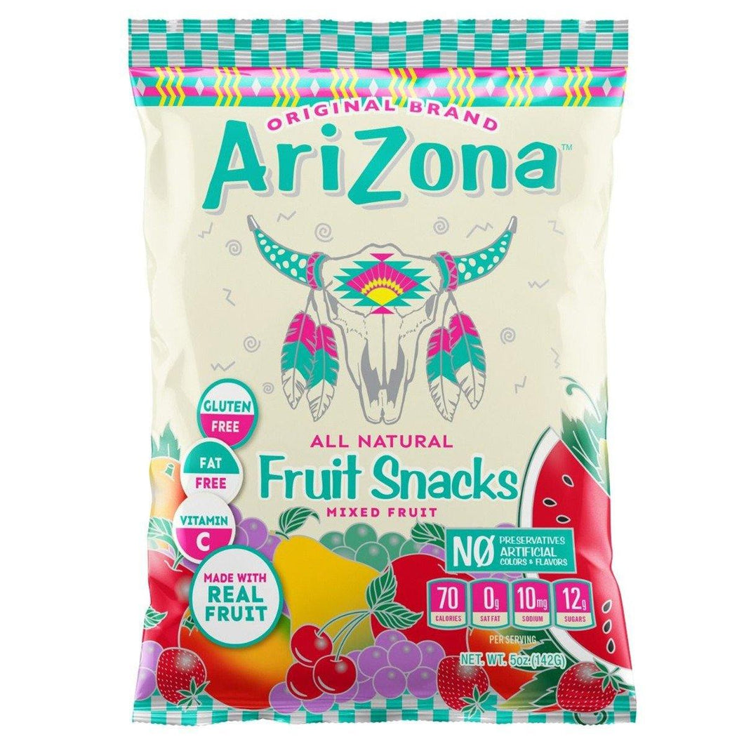Arizona All Natural Fat Free Fruit Snacks 5 oz Bags (Pack of 12) - Oasis Snacks