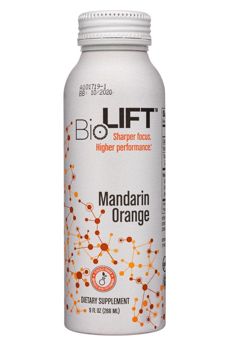 BioLift High Performance Drink, Mandarin Orange, 9oz (Pack of 6) - Oasis Snacks