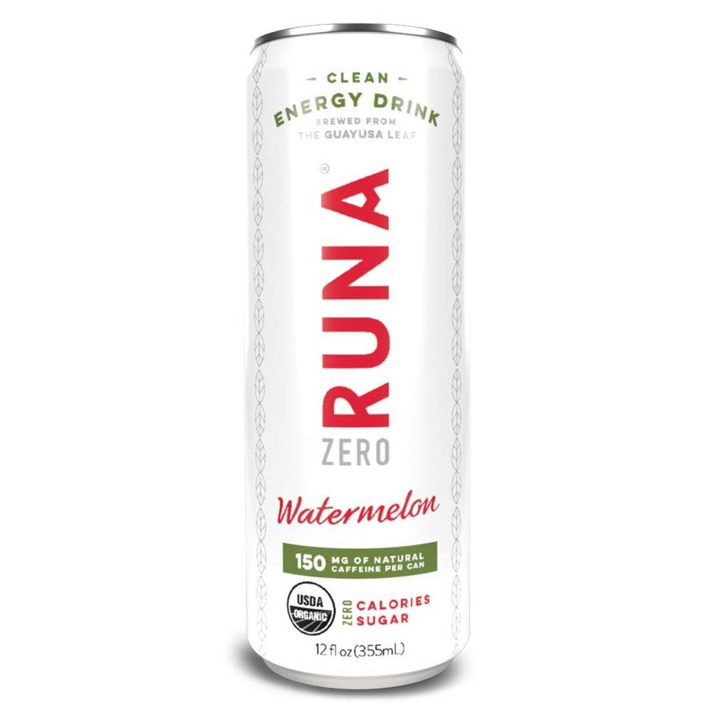 RUNA ZERO Energy Drink, Watermelon, 12 oz (Pack of 12) - Oasis Snacks
