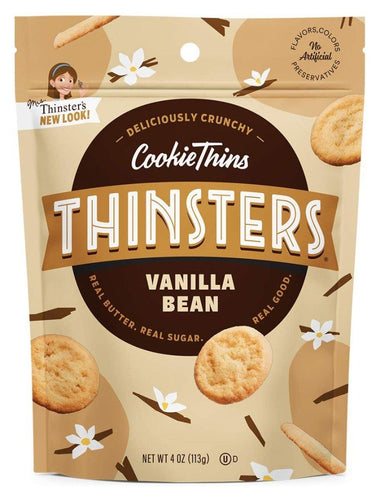 Mrs. Thinster's Cookie Thins, Cake Batter/Vanilla Bean, 4 Ounce (Pack of 12) - Oasis Snacks
