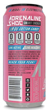 Load image into Gallery viewer, Adrenaline Shoc Smart Energy Drink, Cotton Candy, 16 oz (Pack of 12) - Oasis Snacks
