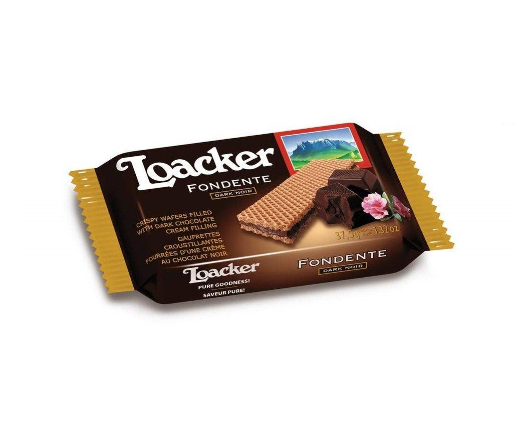 Loacker Premium Wafers, Dark Chocolate, 1.59oz (Pack of 12) - Oasis Snacks