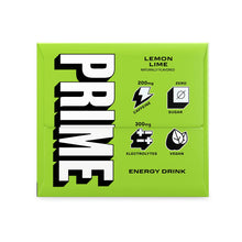 Load image into Gallery viewer, PRIME Energy Drink, Lemon Lime, 12oz (Pack of 12)
