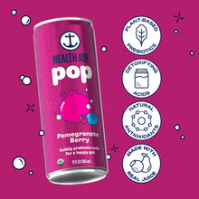 Load image into Gallery viewer, Health-Ade Prebiotic Pop Soda, Pomegranate Berry, 12oz (Pack of 12)
