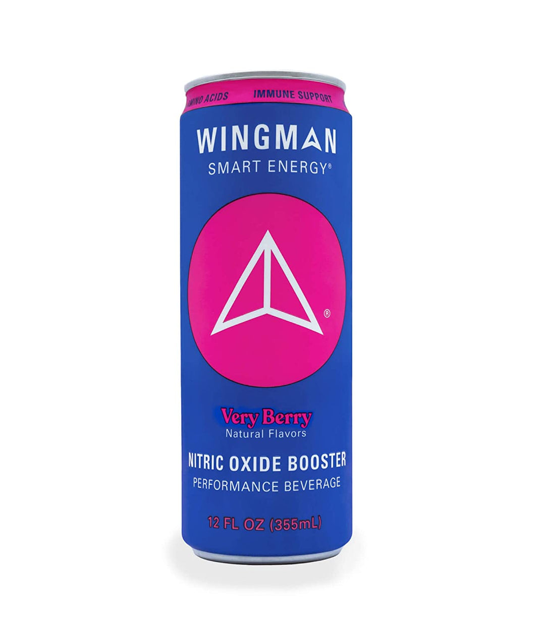 Wingman Smart Energy Drink, Very Berry, 12oz (Pack of 12)