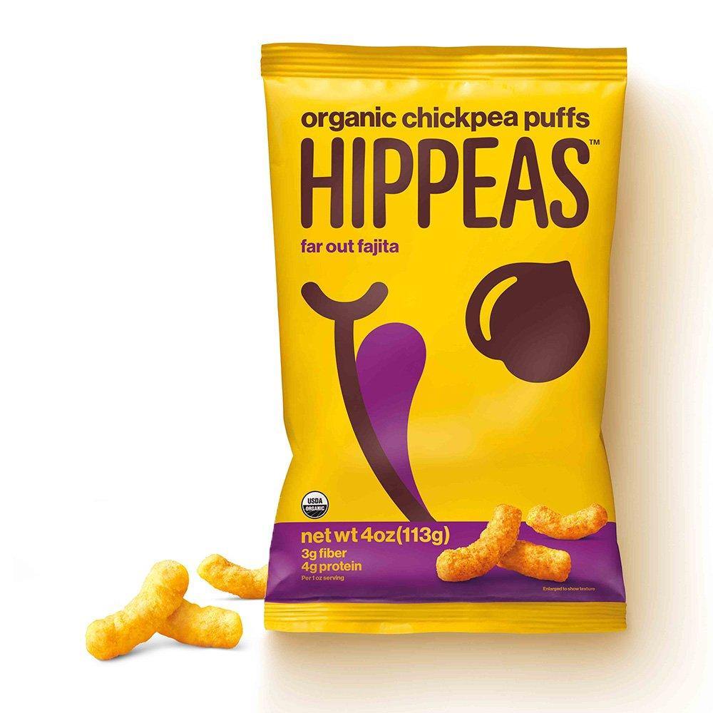 Hippeas Organic Chickpea Puffs, Far Out Fajita, 4 oz (Pack of 12) - Oasis Snacks