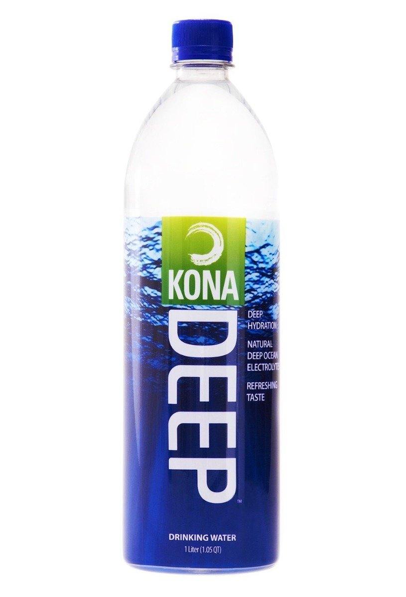 Kona Deep Pure Deep Ocean Electrolyte Mineral Water, 1 Liter, 12 Pack - Oasis Snacks