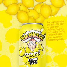 Load image into Gallery viewer, WARHEADS Soda, Sour Lemon, 12oz (Pack of 12)
