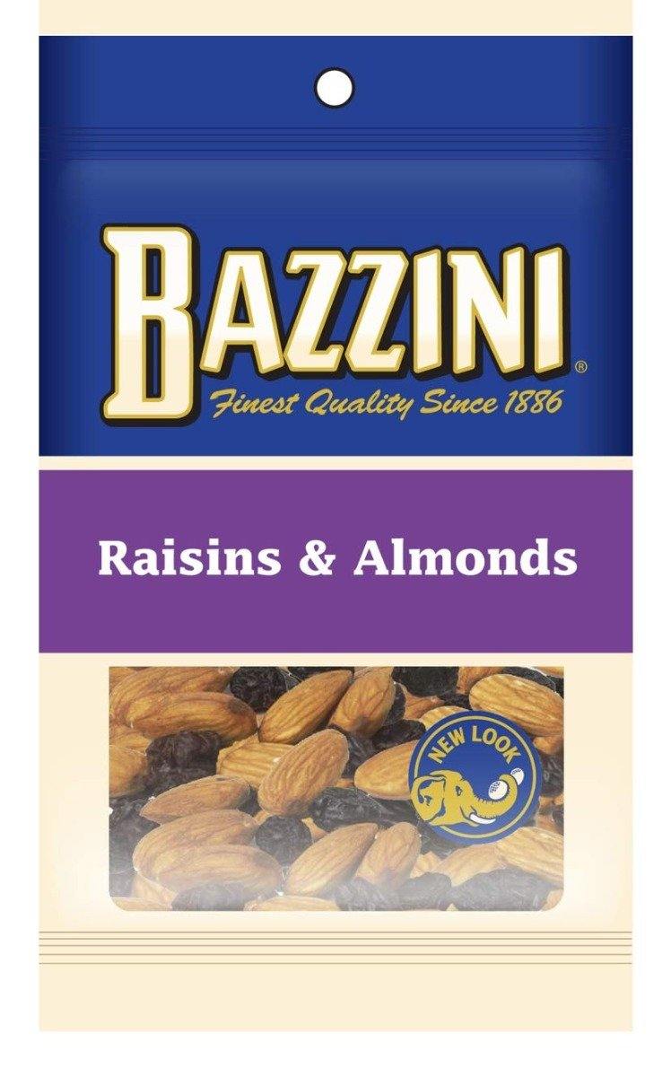 Bazzini Quality Nuts, Raisins & Almonds, 2oz (Pack of 12) - Oasis Snacks
