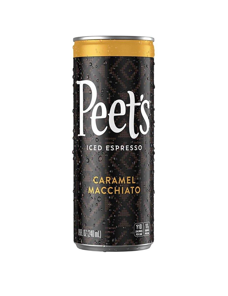 Peet's Iced Espresso, Caramel Macchiato, 8 oz (Pack of 12) - Oasis Snacks