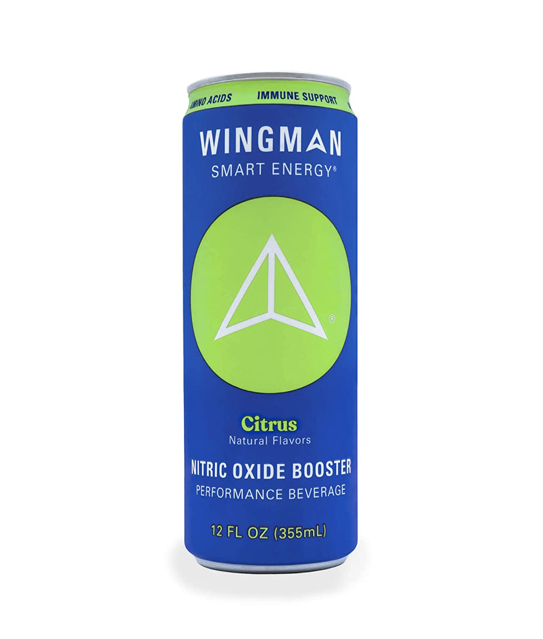 Wingman Smart Energy Drink, Citrus, 12oz (Pack of 12)