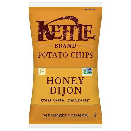 Kettle Brand Potato Chips, Honey Dijon, 5 Ounce (Pack of 15) - Oasis Snacks