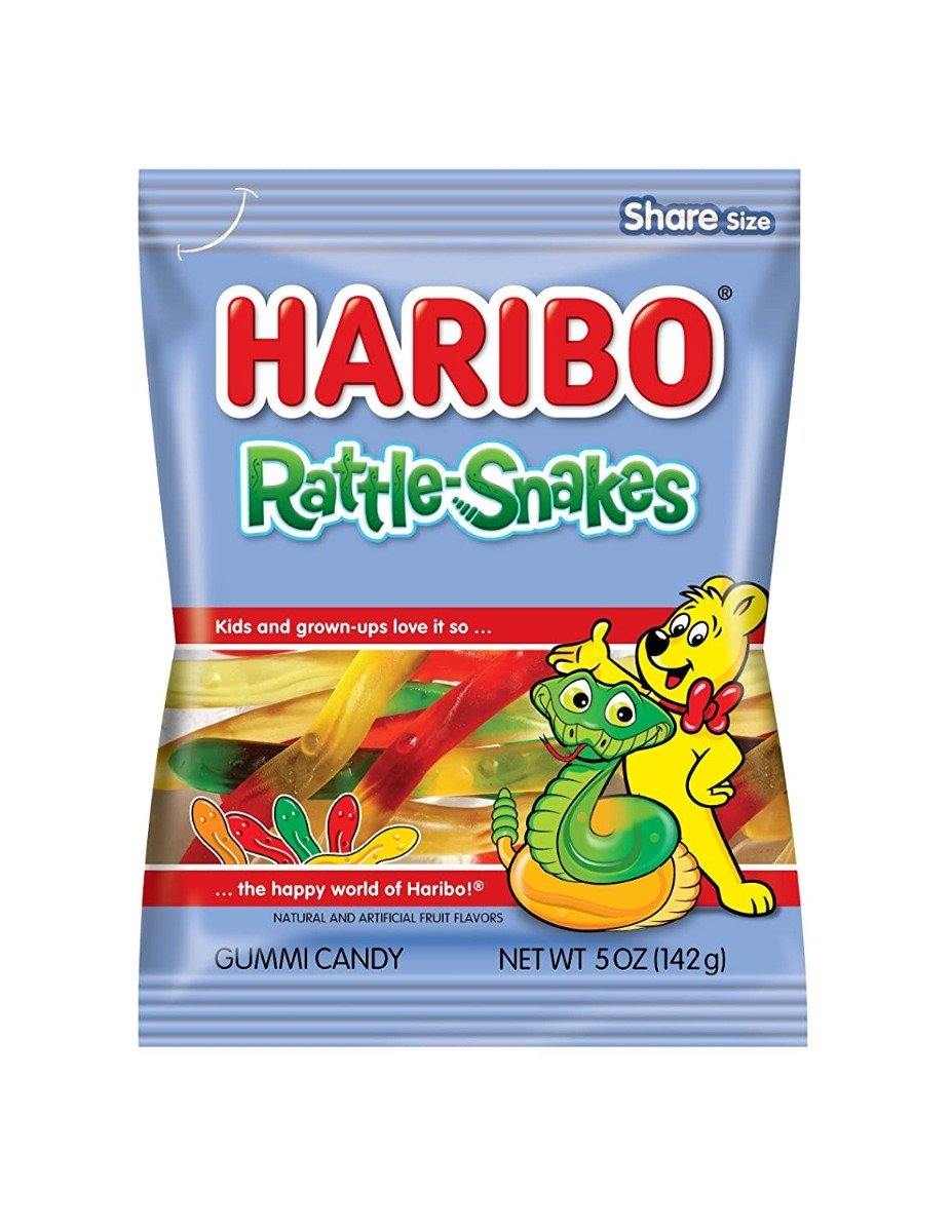 Haribo Gummi Candy, Rattle-Snakes, 5oz Bags (Pack of 12) - Oasis Snacks