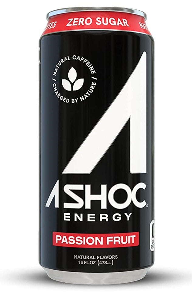 A SHOC Energy Drink, Passion Fruit, 16oz (Pack of 12)