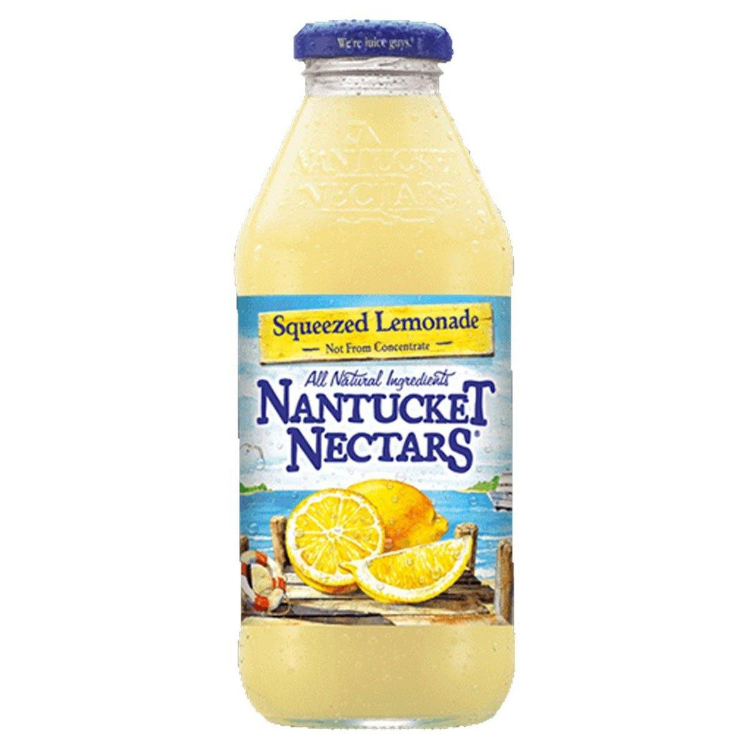 Nantucket Nectars All Natural Juice, Squeezed Lemonade, 16oz (Pack of 12) - Oasis Snacks