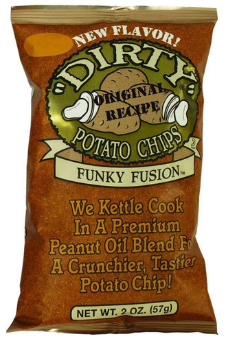 Dirty Funky Fusion Potato Chips, 2 Ounce Bags (Pack of 25) - Oasis Snacks