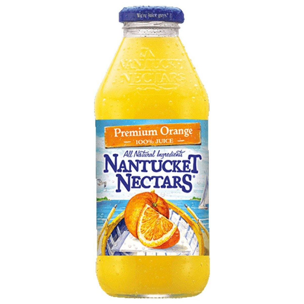 Nantucket Nectars All Natural Juice, Premium Orange Juice, 16oz (Pack of 12) - Oasis Snacks