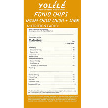 Load image into Gallery viewer, Yolele Fonio Chips, Yassa Chili Onion Lime, 5oz - Multi-Pack
