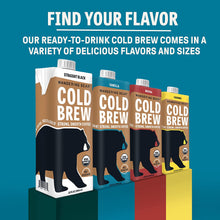 Load image into Gallery viewer, Wandering Bear Cold Brew Coffee, Vanilla, 32oz - Multi-Pack
