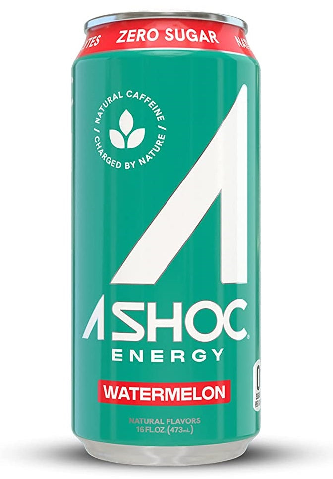 A SHOC Energy Drink, Watermelon, 16oz (Pack of 12)