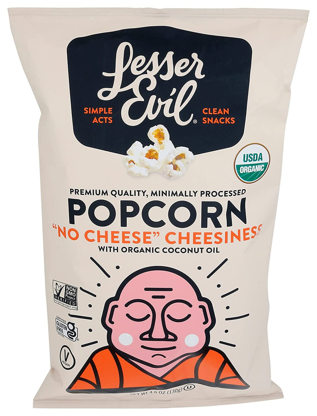 LesserEvil Organic Popcorn, 